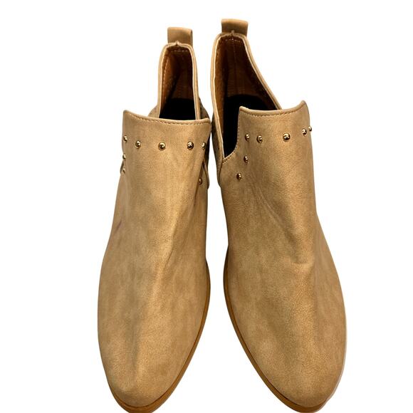 NWOT 9.5 Women's Brown Flat Shoe Boot Closed Toe New Without Box 9 1/2 - Picture 2 of 6